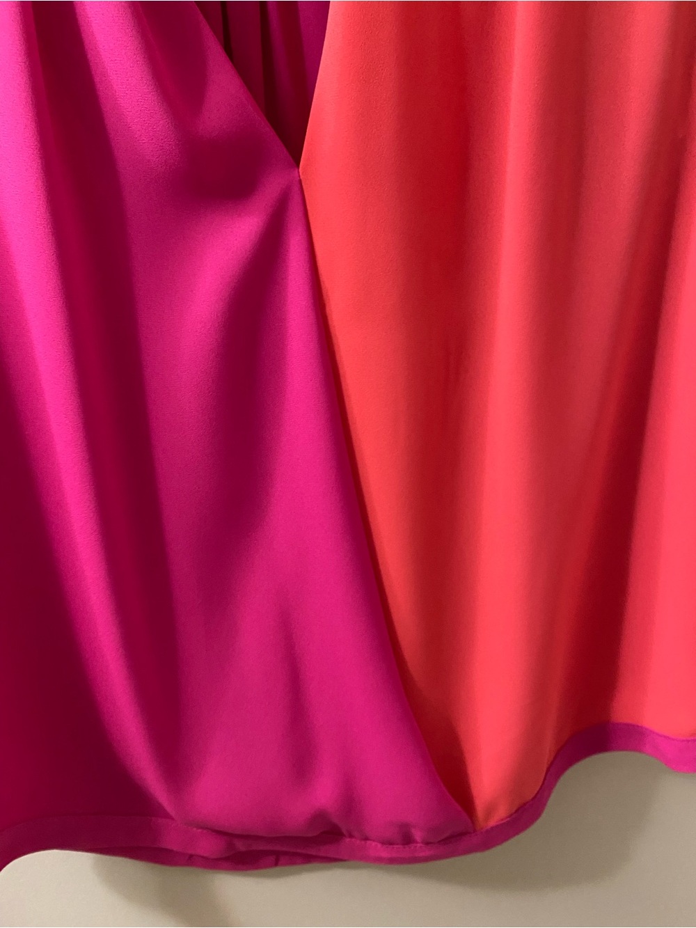 Joseph Ribkoff Hot Pink & Coral Sleeveless Top - Picture 3 of 4